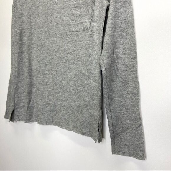 Caslon Grey Brushed Soft Knit Long Sleeve Top XS NEW - Picture 5 of 11
